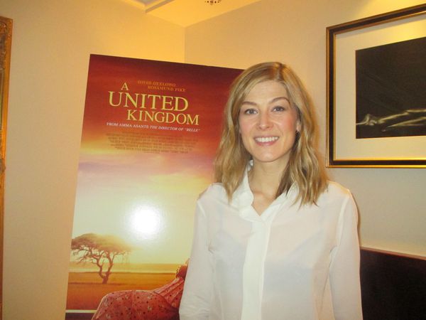 Rosamund Pike stars with David Oyelowo in Amma Asante's potent A United Kingdom